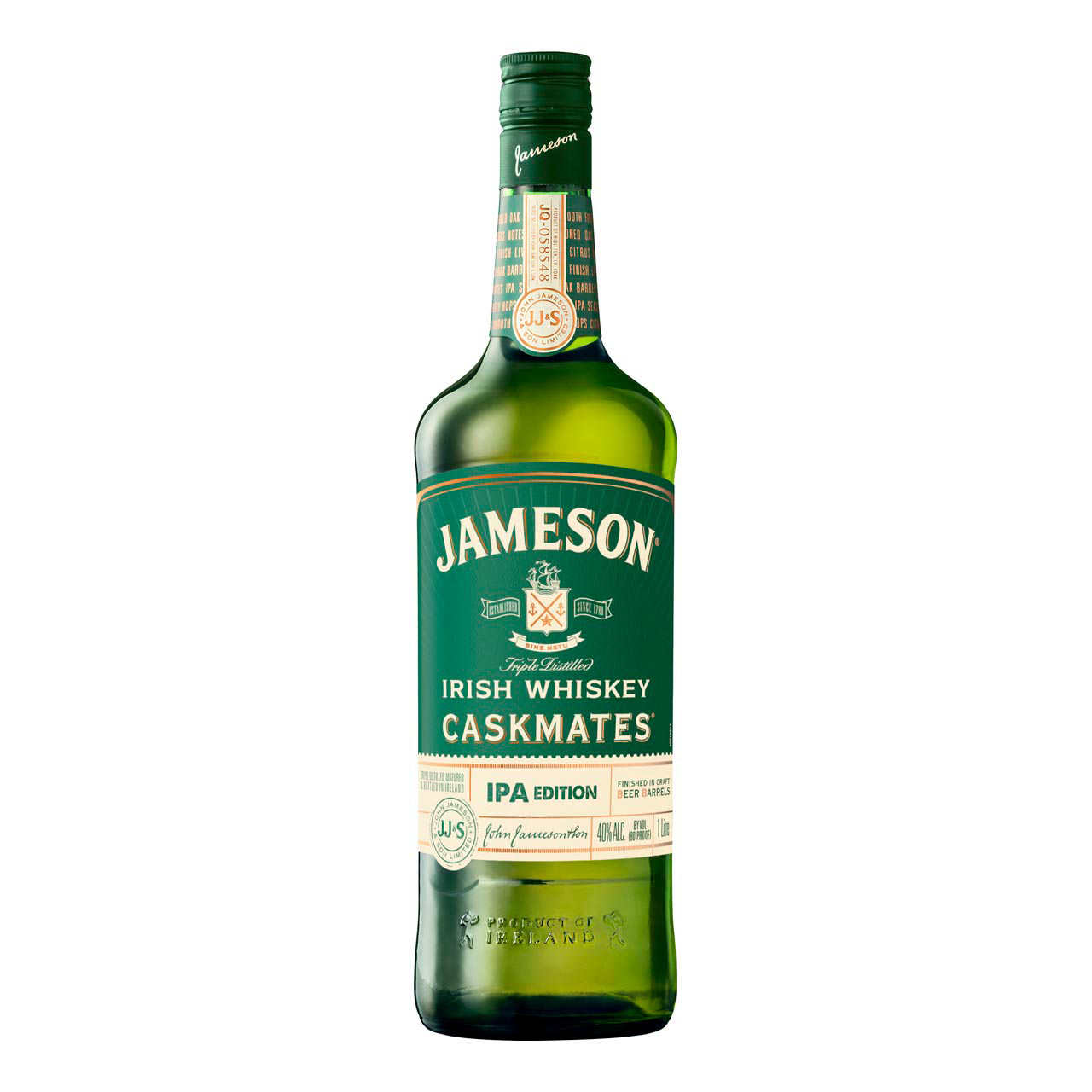 Jameson Caskmates IPA Edition 1 liter 40% vol. Jameson Caskmates IPA Edition 1 liter 40% vol.