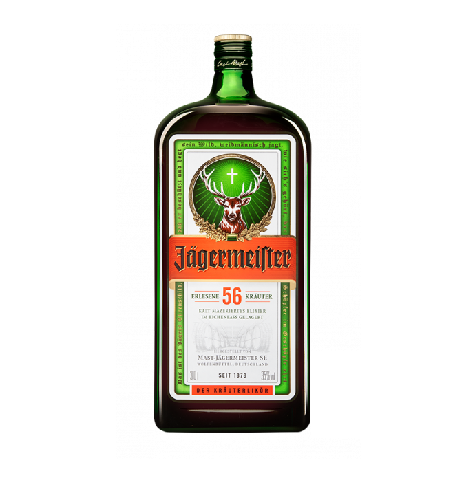 Jägermeister Kräuterlikör 3 Liter 35%vol. Jägermeister Kräuterlikör 3 Liter 35%vol.