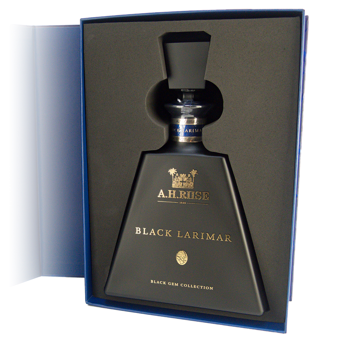 A.H. Riise Black Larimar The Black Gem Collection 45.2%vol. 0,7Liter