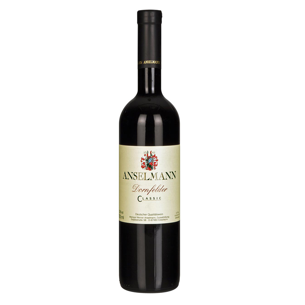 Anselmann Dornfelder Classic, red, dry 14% vol. 0,75 Liter Anselmann Dornfelder Classic, red, dry 14% vol. 0,75 Liter
