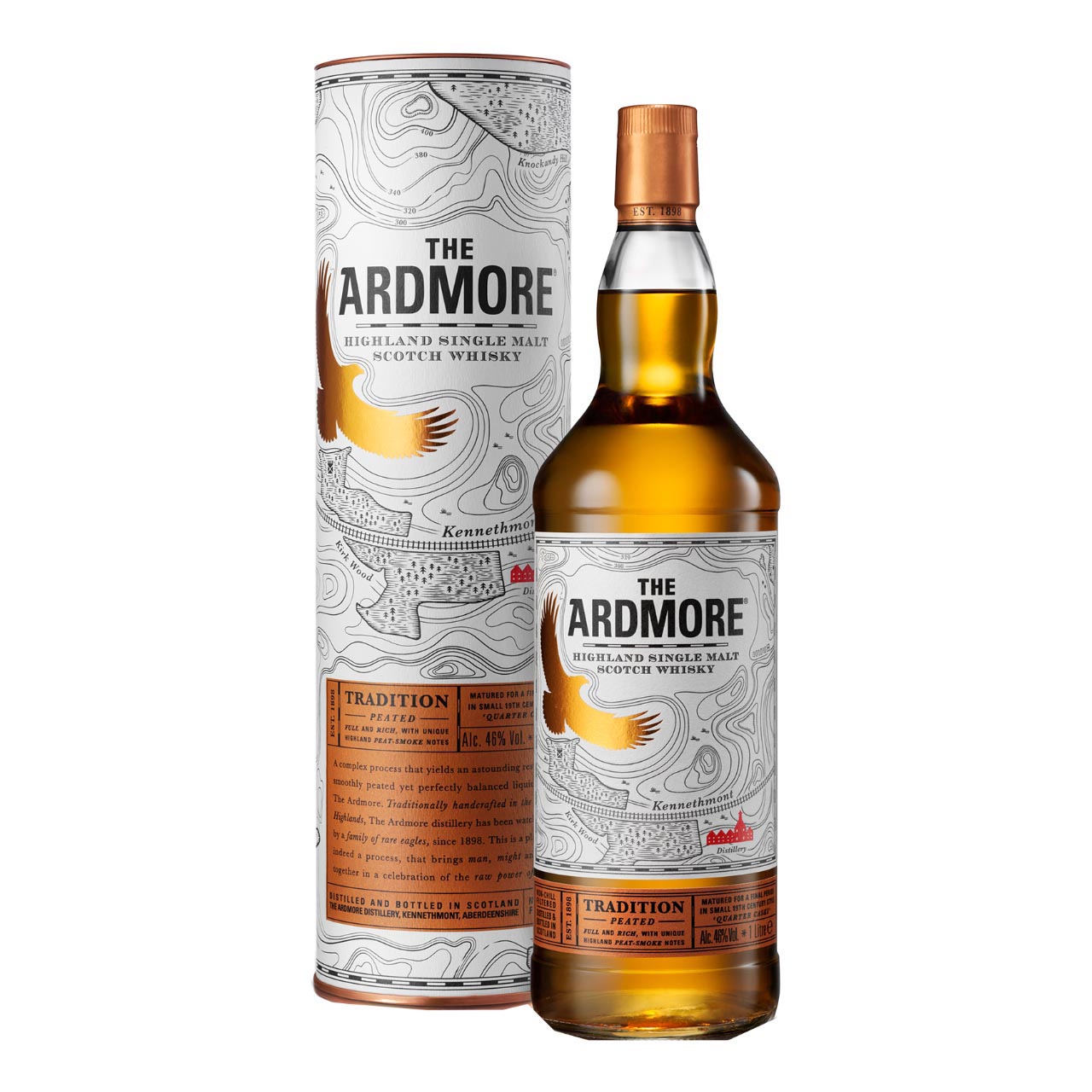 Ardmore Traditional Peated 1 Liter 40%vol. Ardmore Traditional Peated 1 Liter 40%vol.