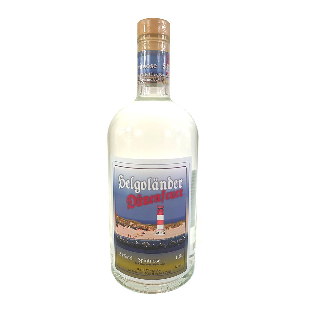 Helgoländer Dünenfeuer 1 Liter 54% vol. Helgoländer Dünenfeuer 1 Liter 54% vol.