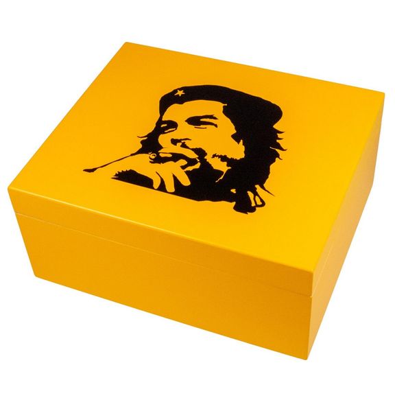Humidor "Che" gelb/matt für ca. 40 Zigarren
