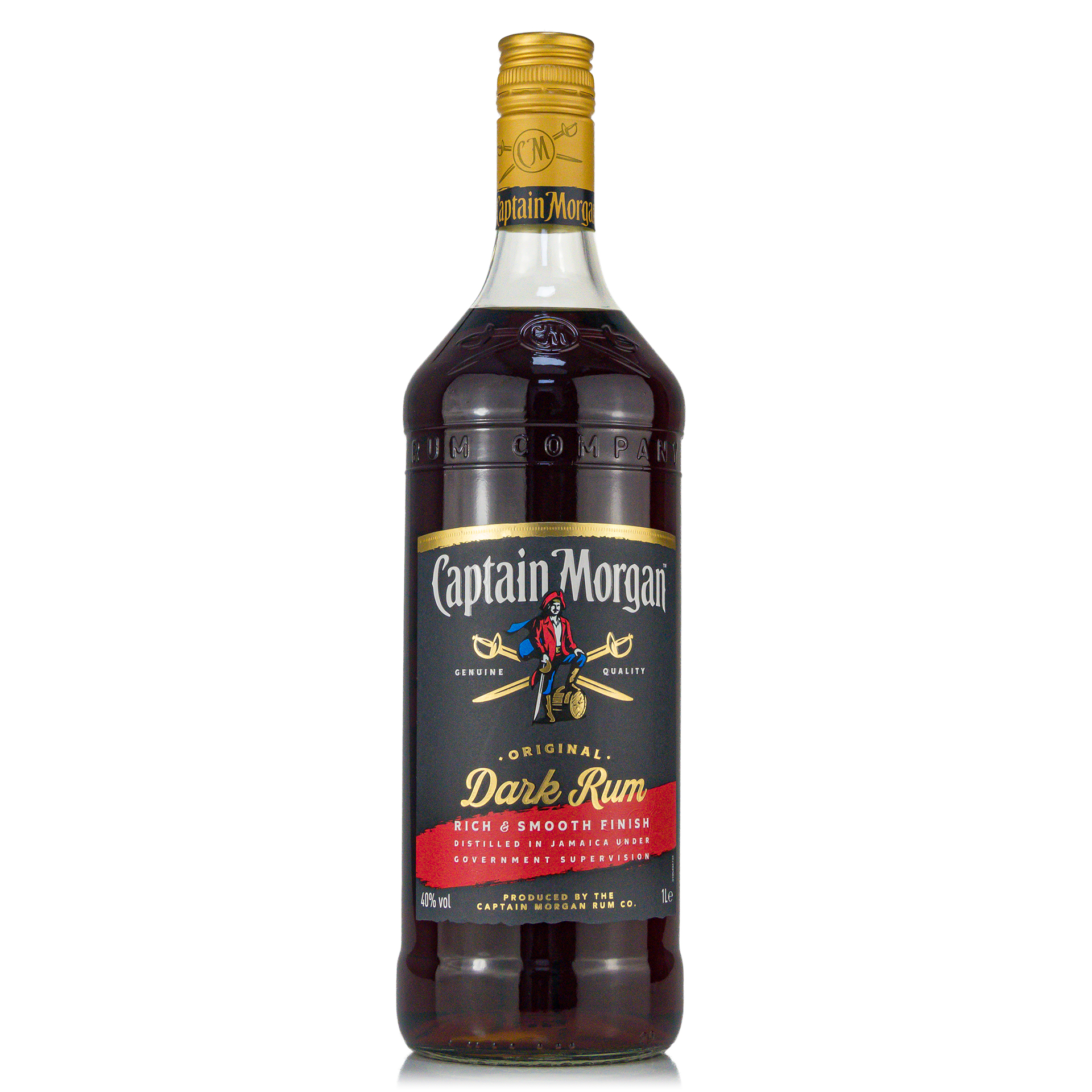 Captain Morgan Dark (Black Label) 1 Liter 40%vol. Captain Morgan Dark (Black Label) 1 Liter 40%vol.