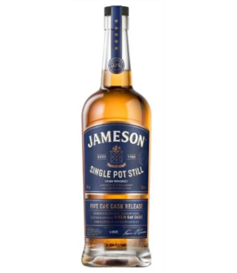 Jameson Single Pot Still Five Oak Release 0,7 Liter 46%vol. Jameson Single Pot Still Five Oak Release 0,7 Liter 46%vol.
