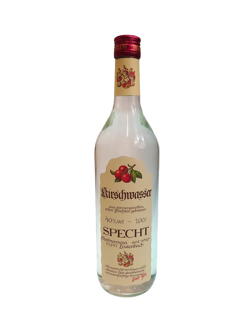 Specht Kirschwasser 40%vol. 1 Liter Specht Kirschwasser 40%vol. 1 Liter