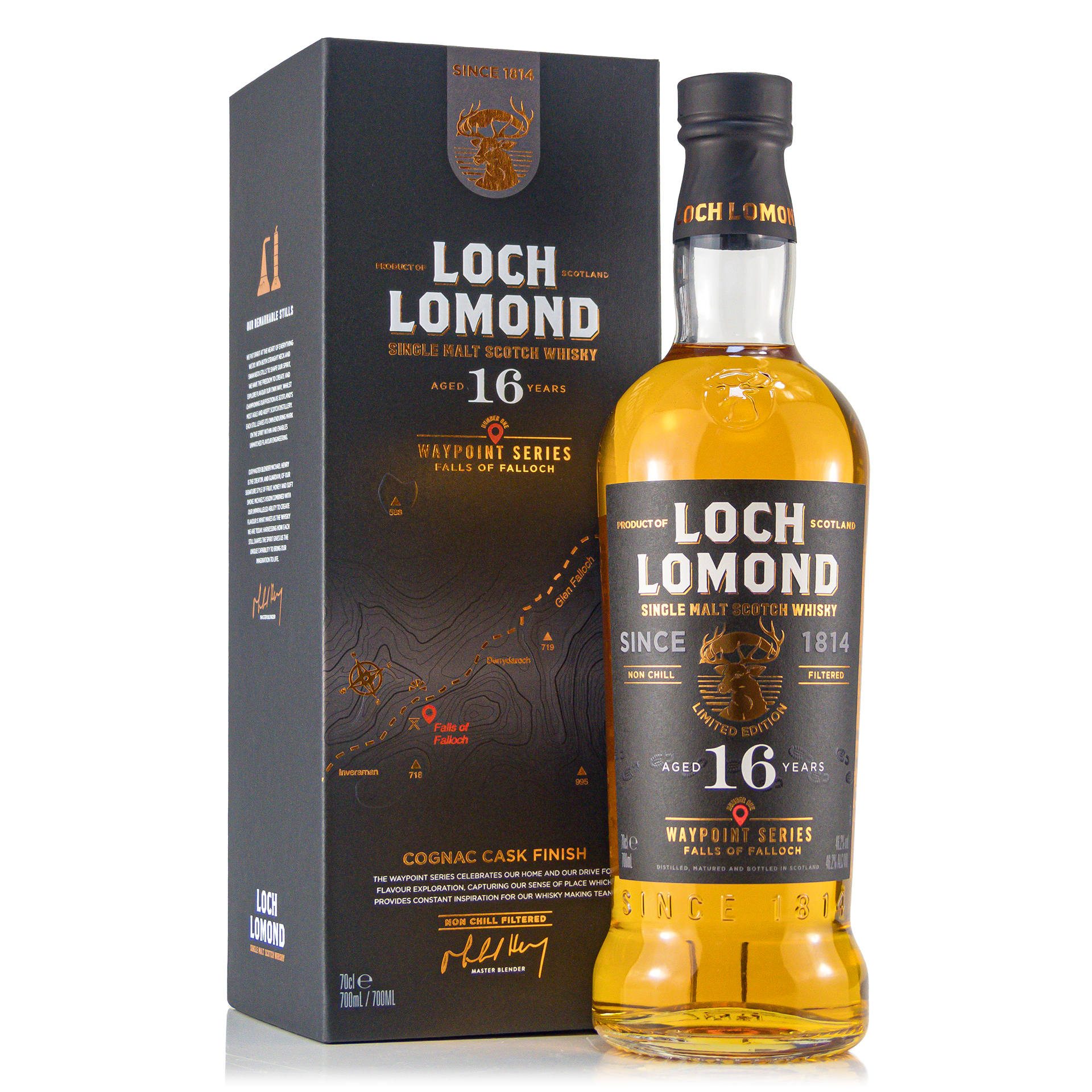 Loch Lomond Falls of Falloch Waypoint 16 Jahre 46,2%vol. 0,7 Liter