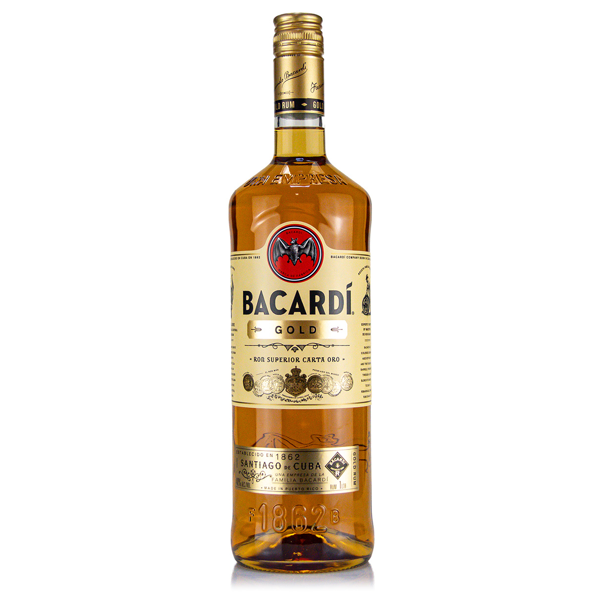 Bacardi Gold 40%vol. 1 Liter