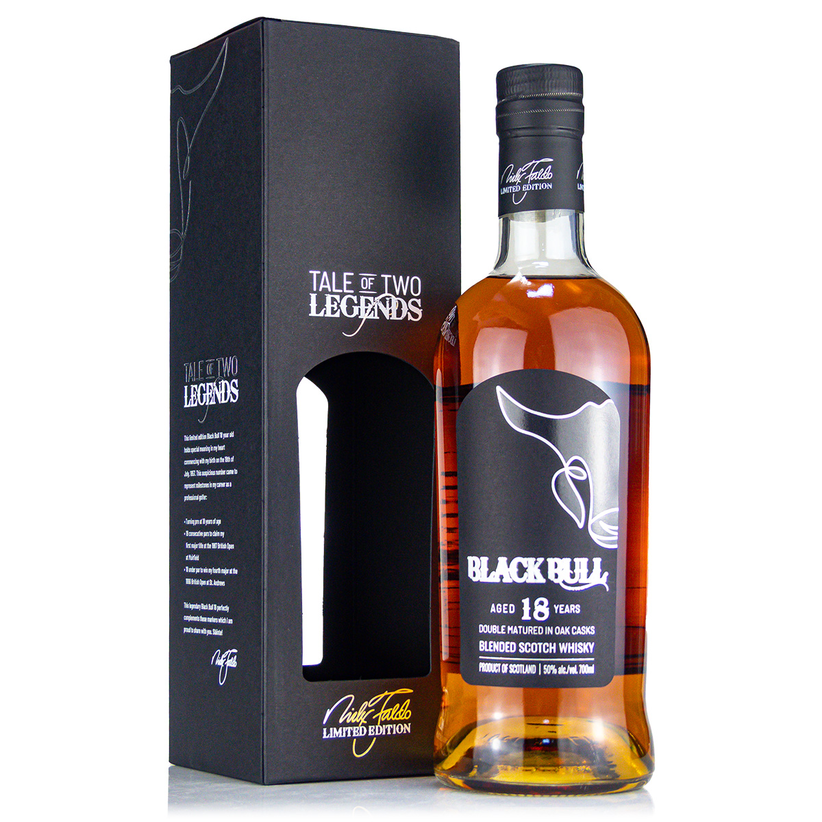 Black Bull Faldo 18 Year Old Blended Scotch Whisky 50% 0.7 Litre