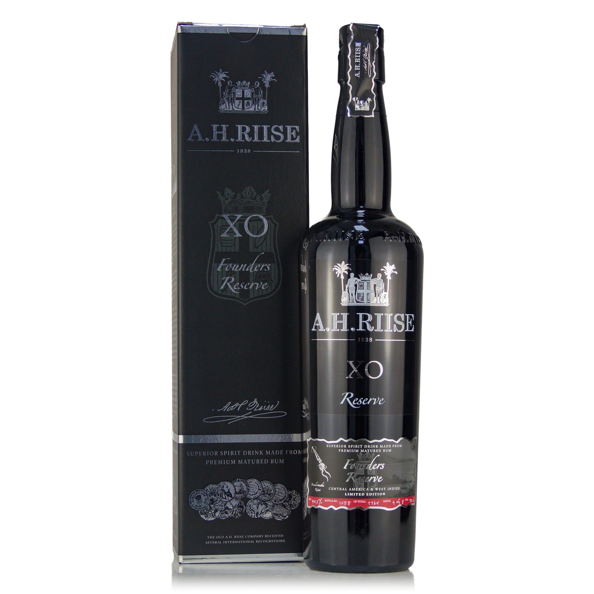 A.H. Riise XO Founders Reserve #4 45,1%vol. 0,7 Liter