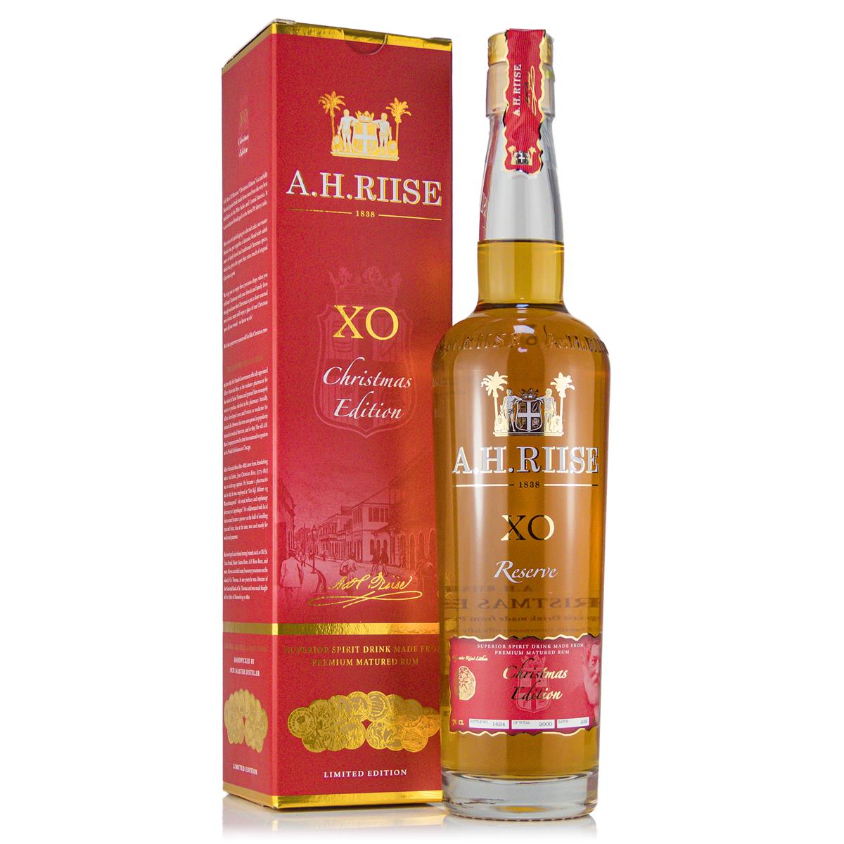 A.H.Riise X.O. Christmas Reserve 0,7 Liter 40%vol. A.H.Riise X.O. Christmas Reserve 0,7 Liter 40%vol.