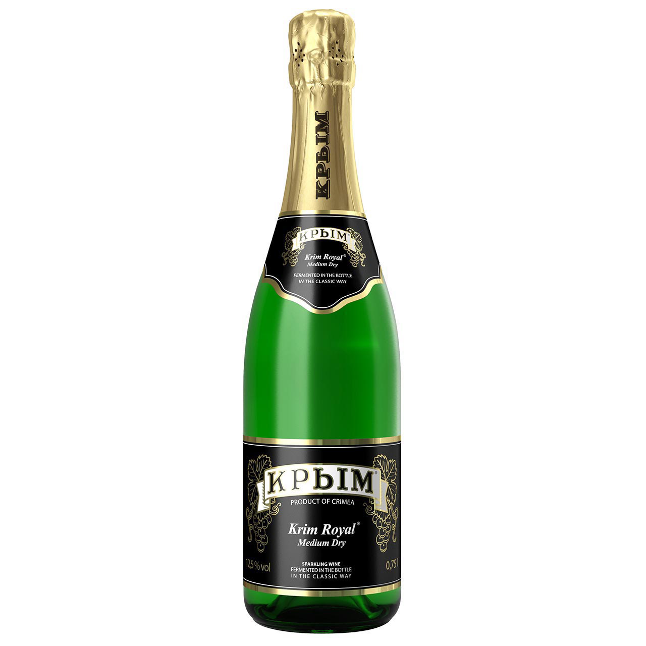 Krim Sekt, white, semi dry, 0,75Liter 12,5%vol.