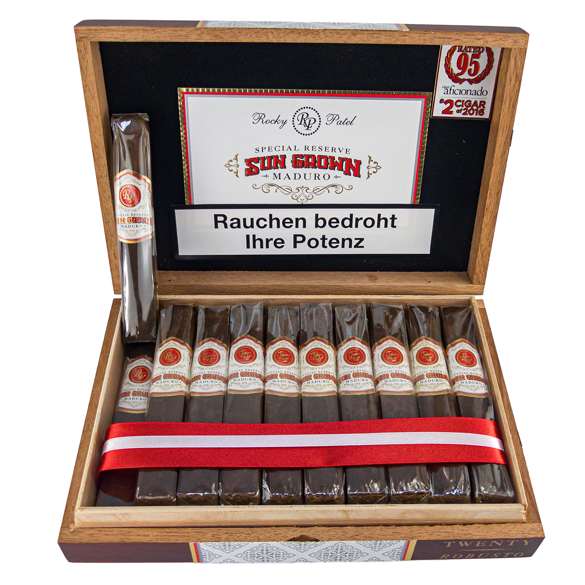 Rocky Patel Sun Grown Maduro Robusto 20er Rocky Patel Sun Grown Maduro Robusto 20er