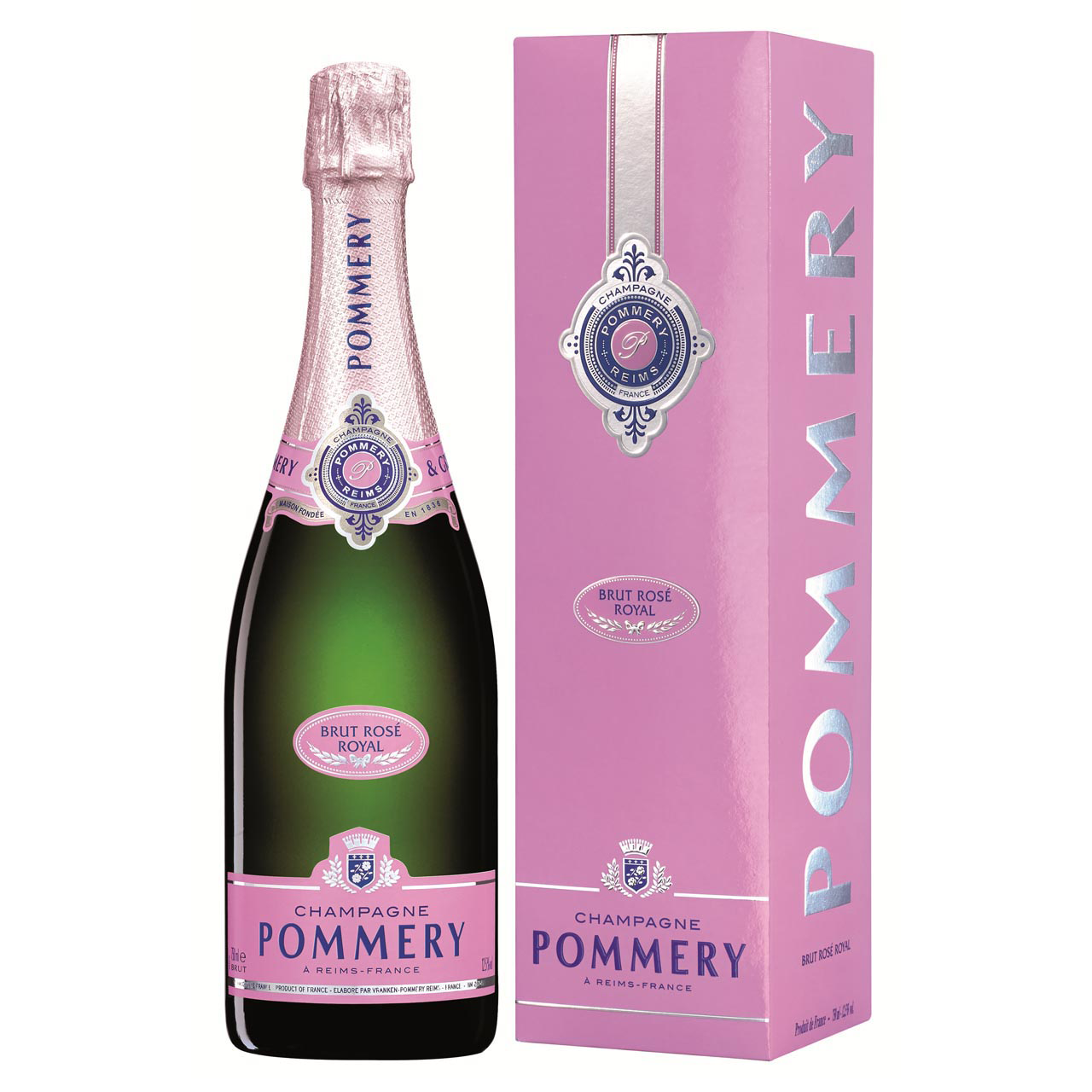Pommery, Brut Rosé, 0,75 Liter 12,5%vol. Pommery, Brut Rosé, 0,75 Liter 12,5%vol.