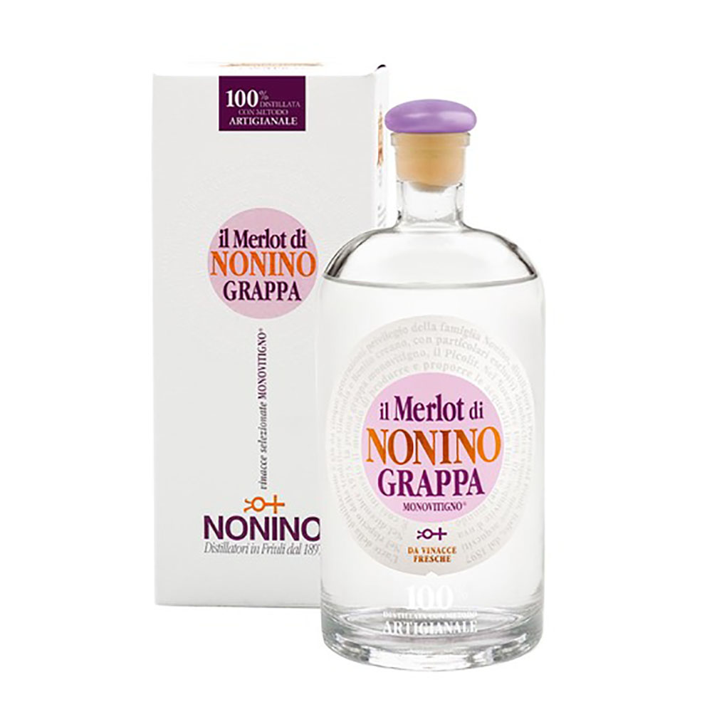 Nonino Grappa il Merlot 0,7 Liter 41%vol. Nonino Grappa il Merlot 0,7 Liter 41%vol.