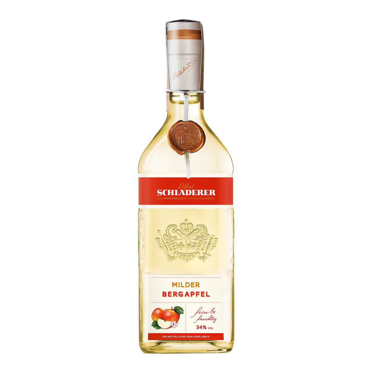 Schladerer Milder Bergapfel (mild mountain apple) 0,7 Liter 34%vol. Schladerer Milder Bergapfel (mild mountain apple) 0,7 Liter 34%vol.