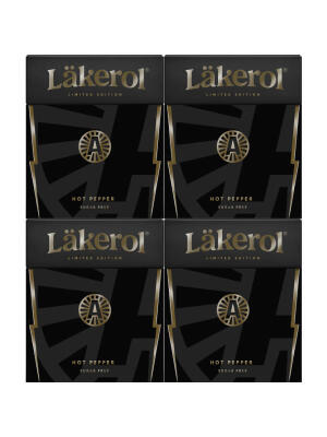 Läkerol Sugar Free Liquorice Hot Pepper Pastilles with Sweeteners 4,25g