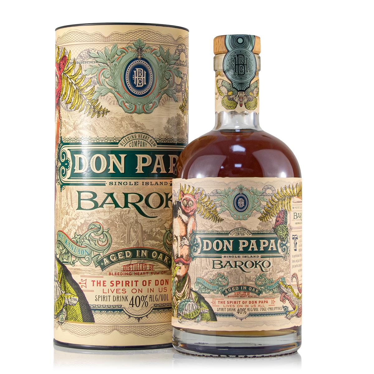 Don Papa Baroko Rum  0,7 Liter 40%vol.