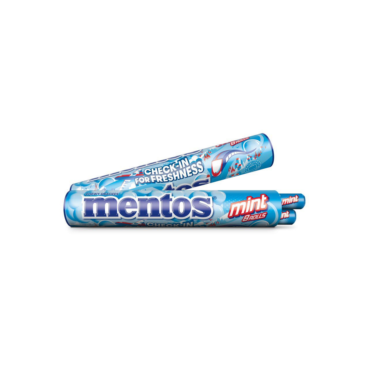 Mentos Jumboroll Mint 8x37g Mentos Jumboroll Mint 8x37g