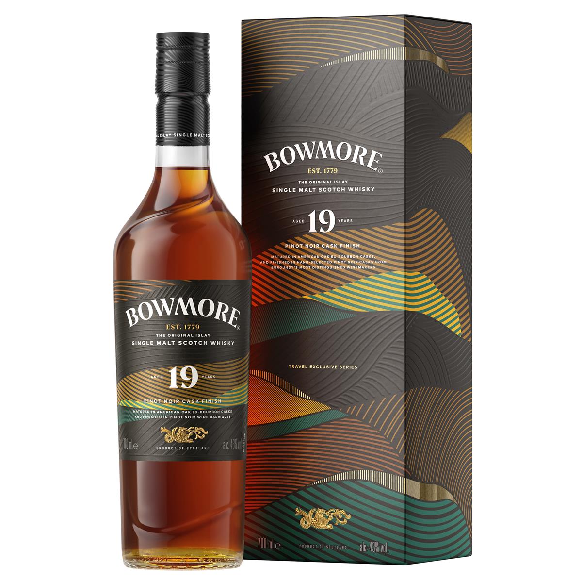 Bowmore 19  Years Appellations Collection 43%vol. 0,7 Liter Bowmore 19  Years Appellations Collection 43%vol. 0,7 Liter