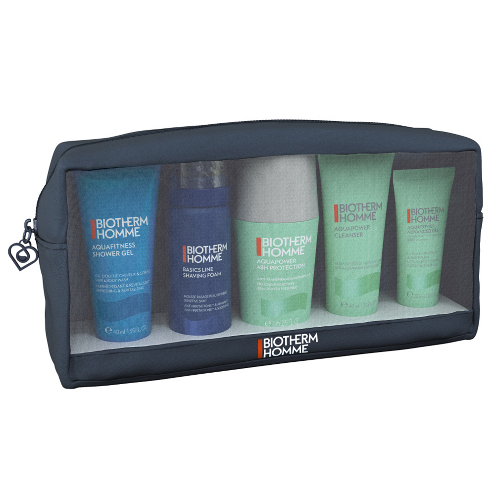 Biotherm Men Aquapower Routine Pouch Set 225ml Biotherm Men Aquapower Routine Pouch Set 225ml