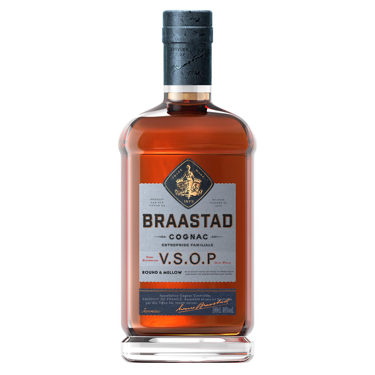Braastad VSOP Cognac 1 Liter 40%vol. Braastad VSOP Cognac 1 Liter 40%vol.