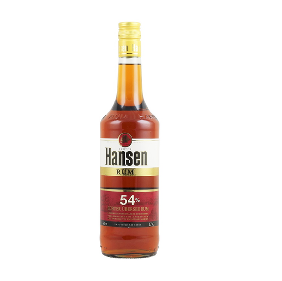 Hansen Rum Rot 54%vol. 0,7 Liter
