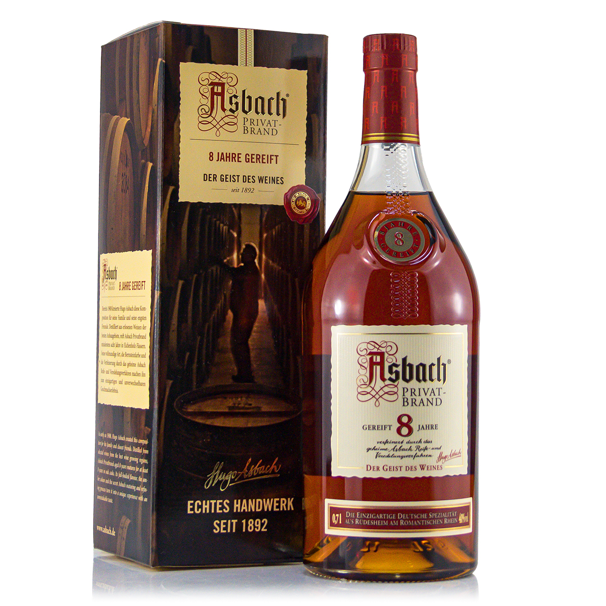 Asbach Privatbrand 8 Years 40%vol. 0,7 Liter Asbach Privatbrand 8 Years 40%vol. 0,7 Liter