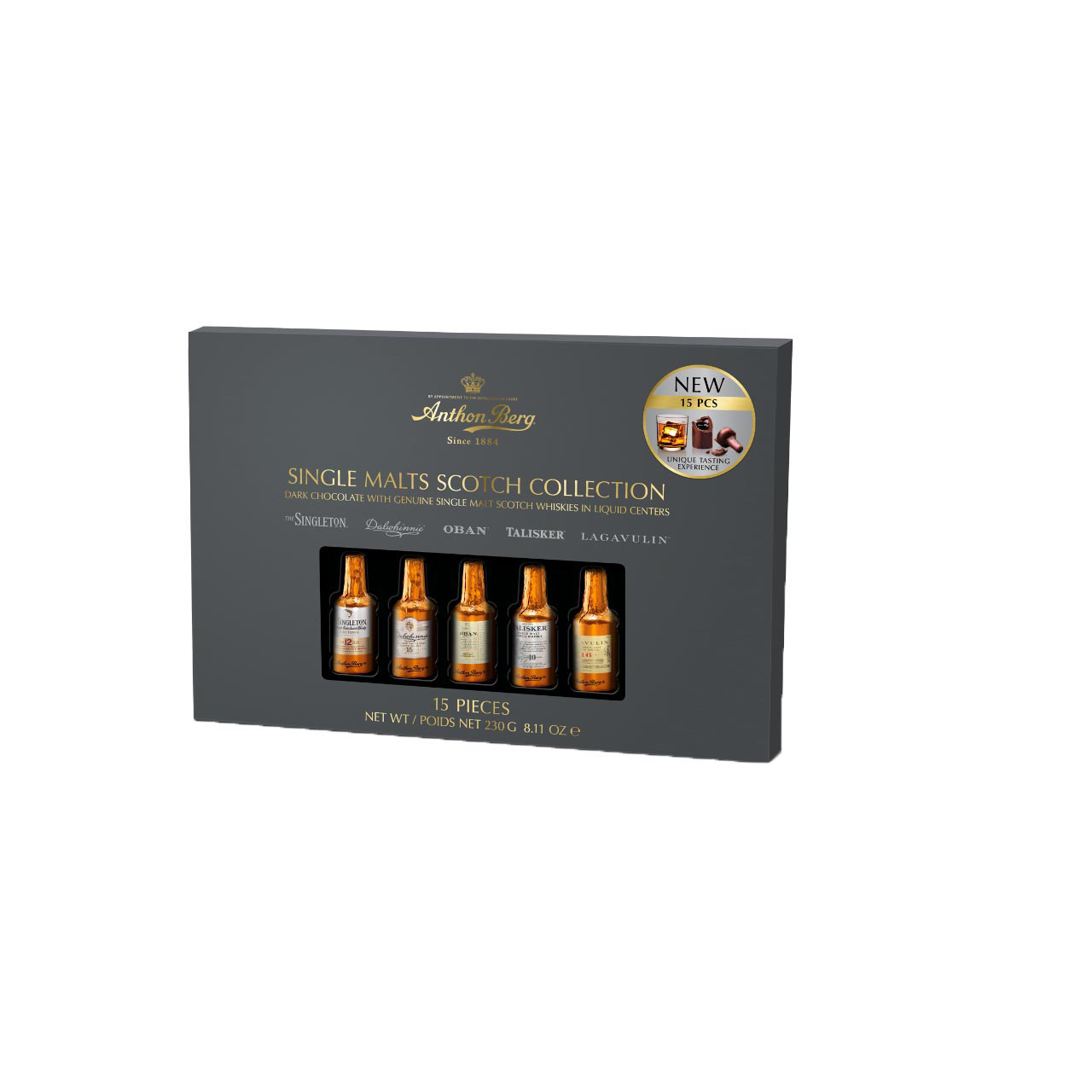Anthon Berg Chocolate Liqueur Single Malts 230g Anthon Berg Chocolate Liqueur Single Malts 230g