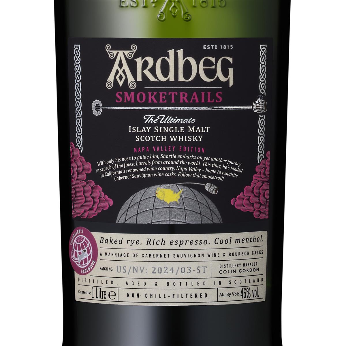 Ardbeg Smoketrails #3 Napa Valley  46%vol. 1 Liter