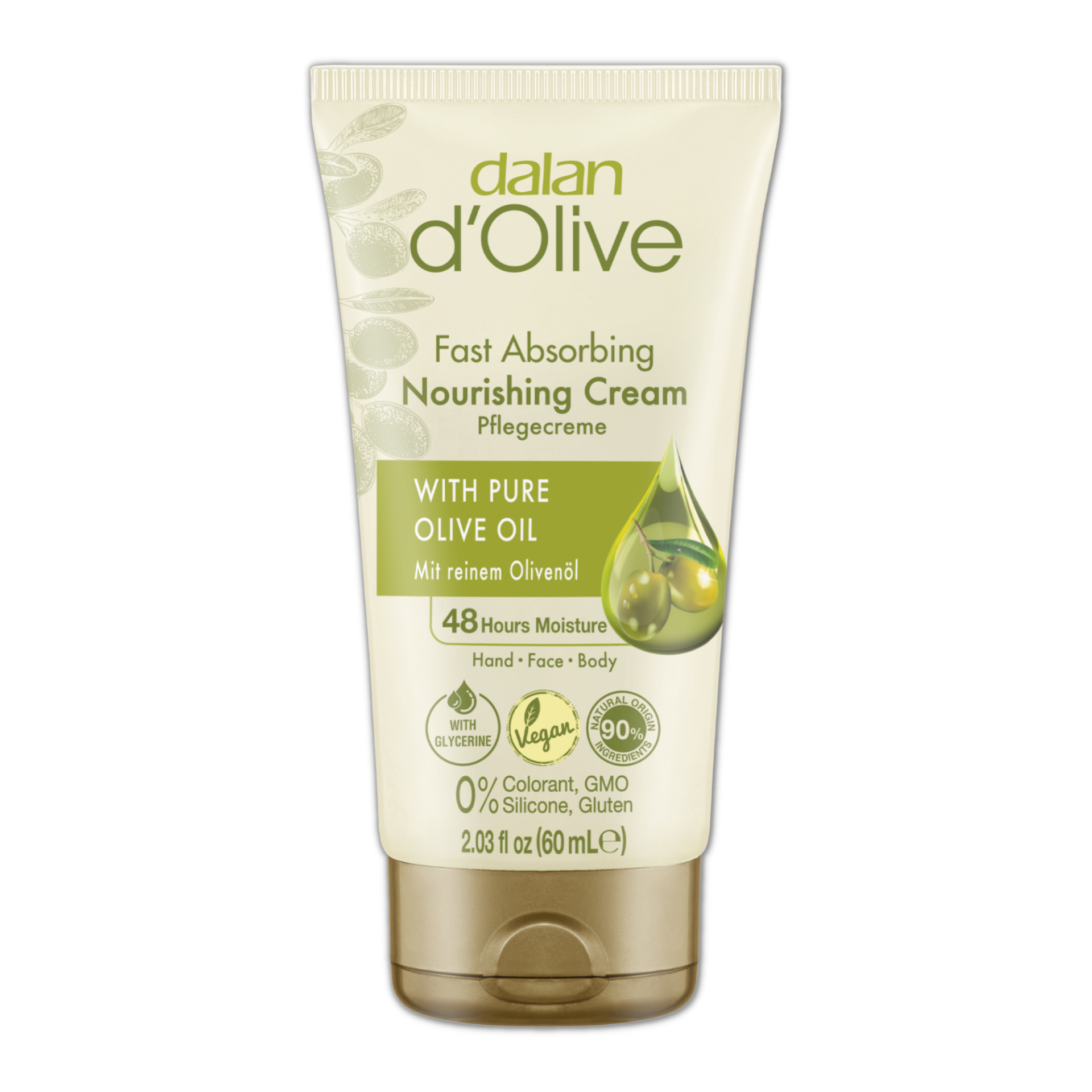 Dalan d Olive Hand & Body Cream 60ml