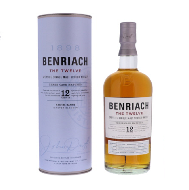 Benriach 12 Years The Twelve 46%vol. 0,7 Liter Benriach 12 Years The Twelve 46%vol. 0,7 Liter