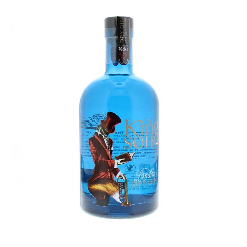 The King of Soho London Dry Gin 0,7 Liter 42%vol. The King of Soho London Dry Gin 0,7 Liter 42%vol.