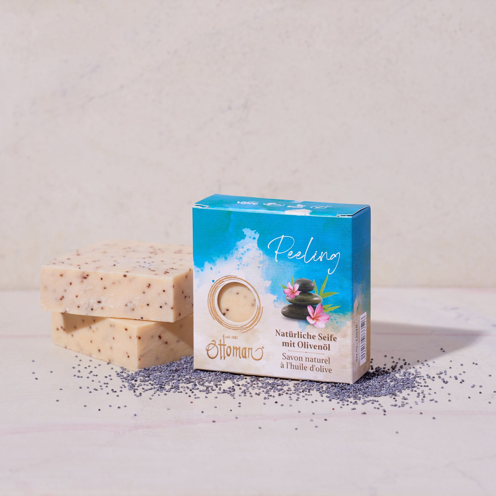 Natürliche Olivenölseife Peeling 110g