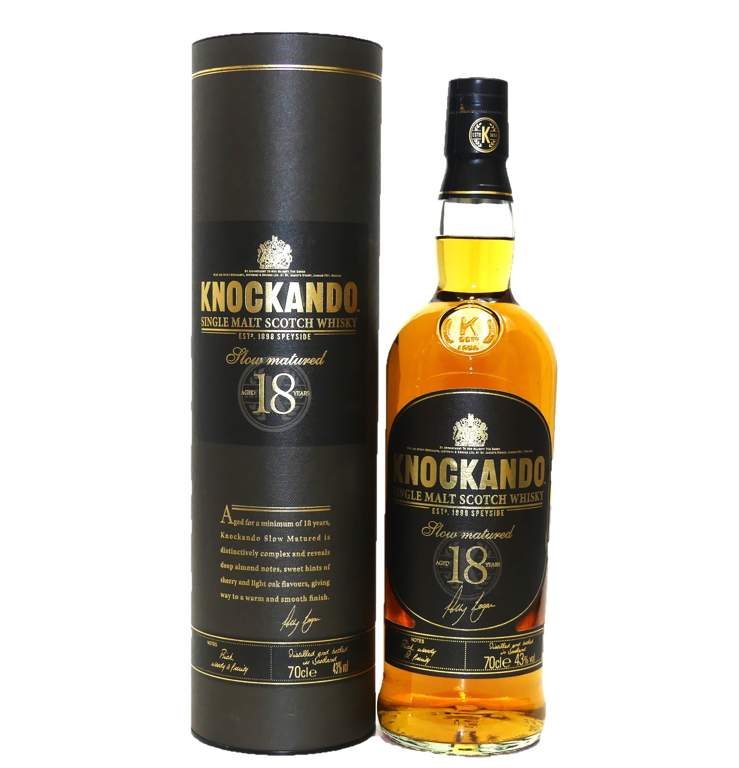 Knockando 18 Years Slow Matured 43%vol. 0,7 Liter Knockando 18 Years Slow Matured 43%vol. 0,7 Liter