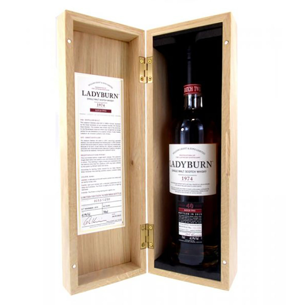 Ladyburn 40 Years 1974 - 2015 Batch # 2 0.7 liters 41.9% vol. Ladyburn 40 Years 1974 - 2015 Batch # 2 0.7 liters 41.9% vol.
