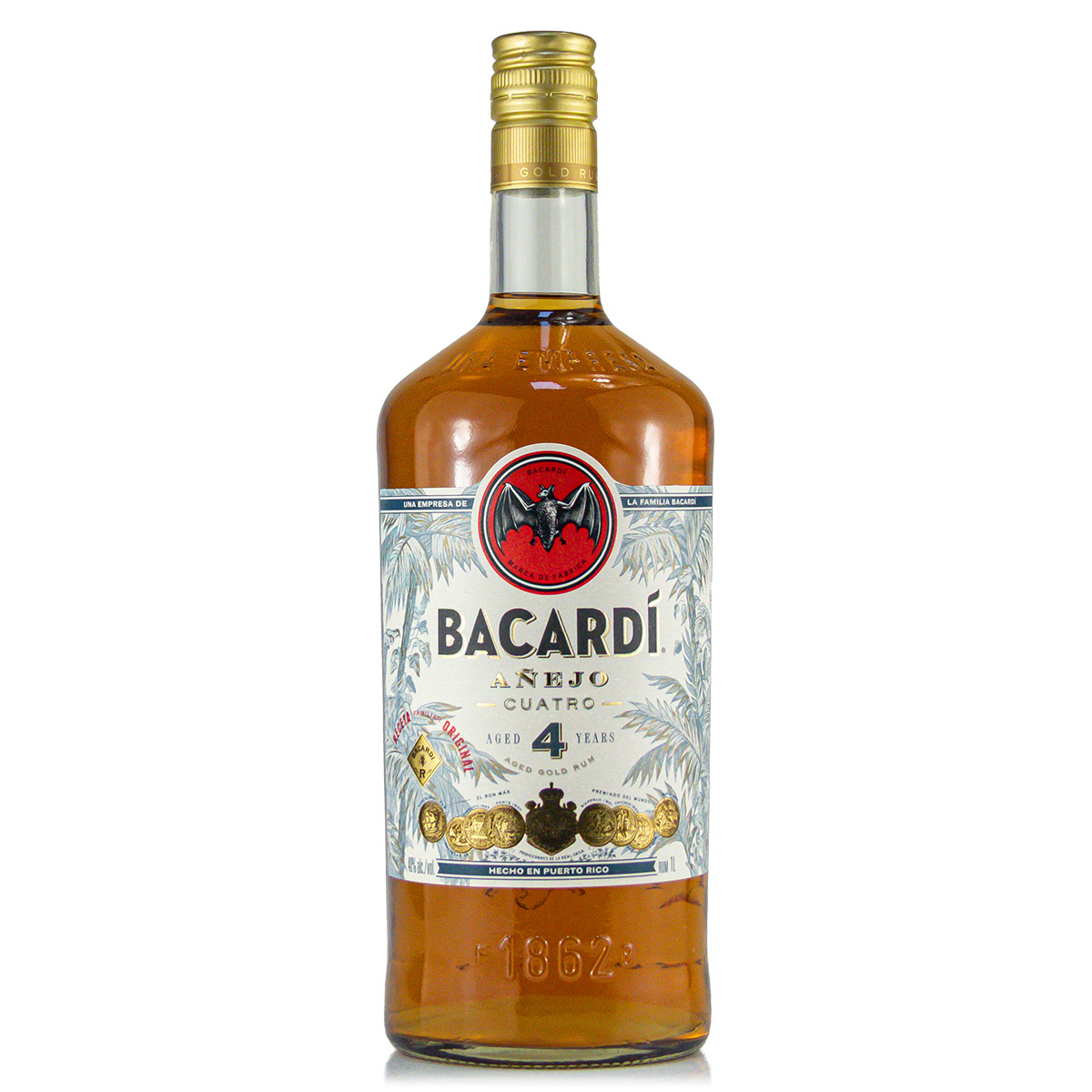 Bacardi Anejo Cuatro 1 Liter 40%vol.