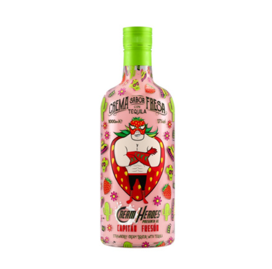 Cream Heros Strawberry 17%vol. 1 Liter