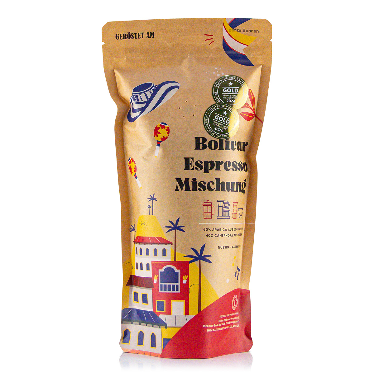 Helgoland Kaffeerösterrei, Espresso "Bolivar" Bohnen 250g