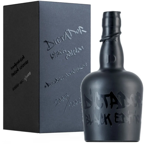 Dictador Black Edition Vintage 2003/2005 40%vol. 0,7 Liter Dictador Black Edition Vintage 2003/2005 40%vol. 0,7 Liter