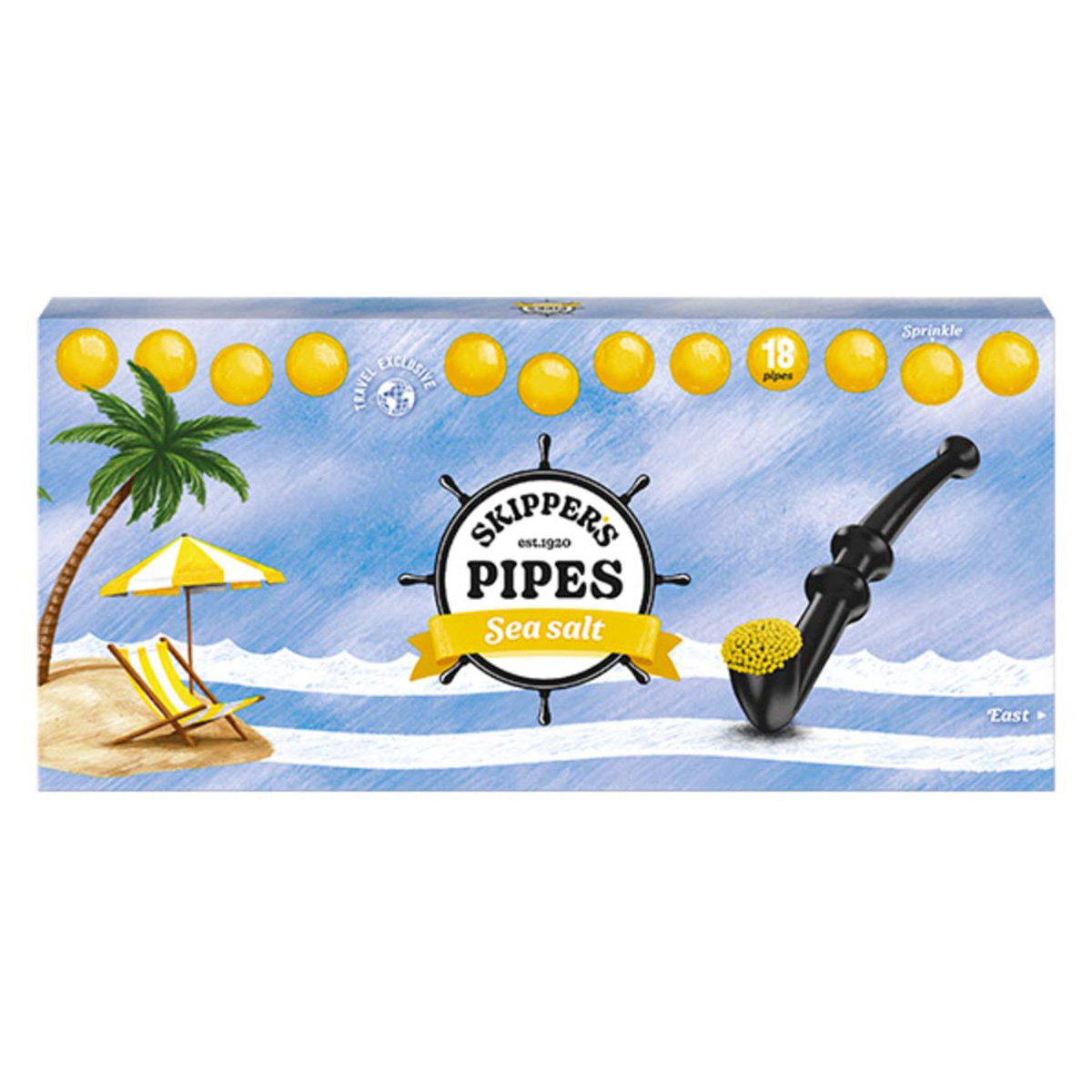 Skippers Pipes Original Lakritz Sea Salt 18 Stück 306g