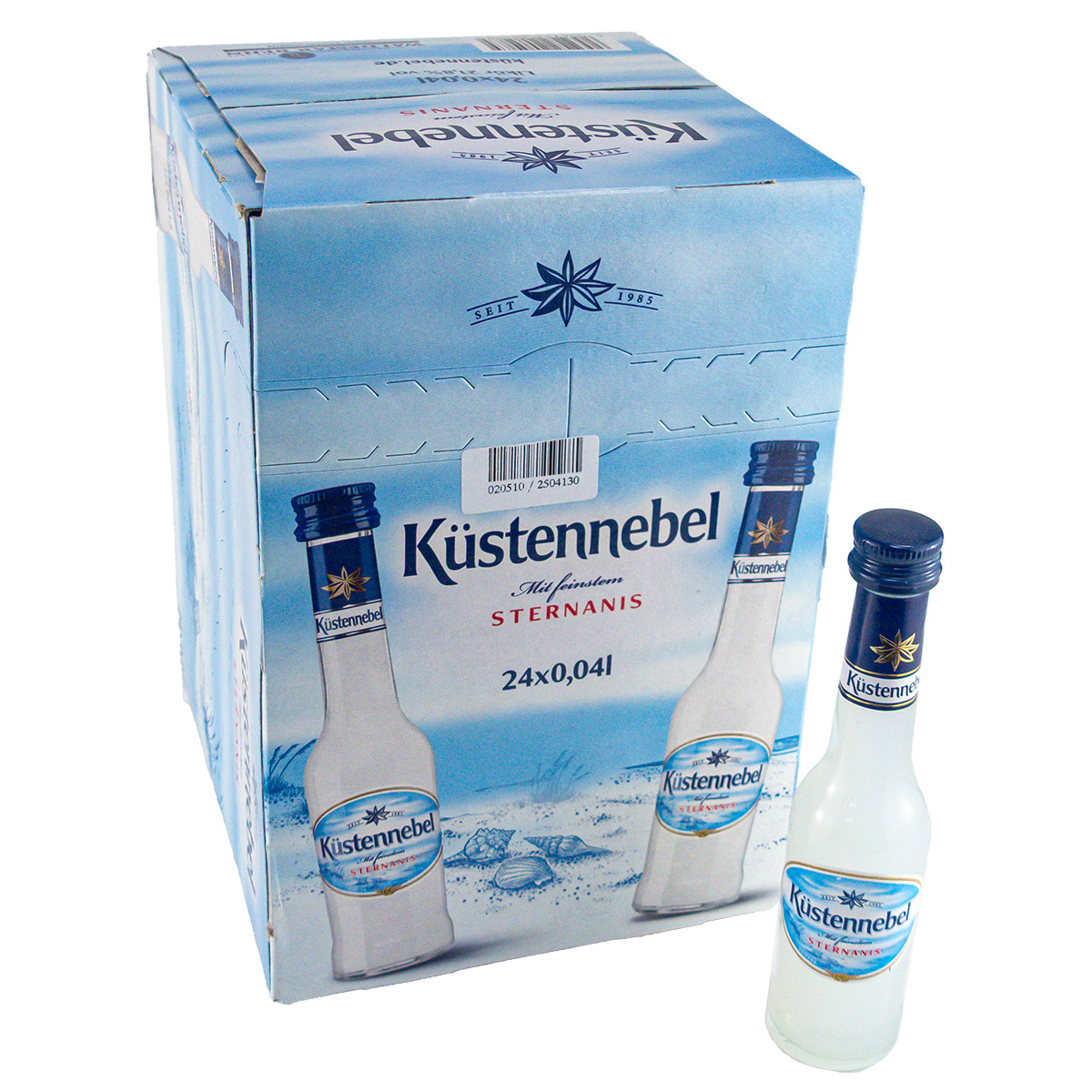Küstennebel 24 Flaschen je 0,04 Liter in Box 21,8%vol. Sternanis Likör
