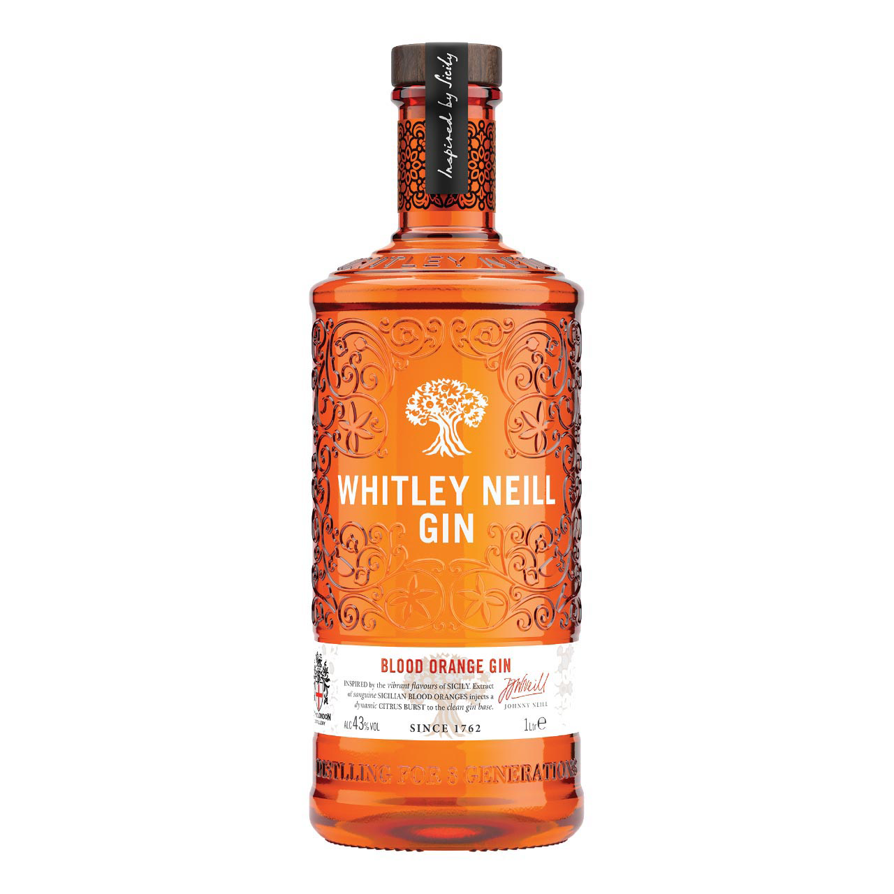 Whitley Neill Blood Orange Gin 1 Liter 43%vol. Whitley Neill Blood Orange Gin 1 Liter 43%vol.