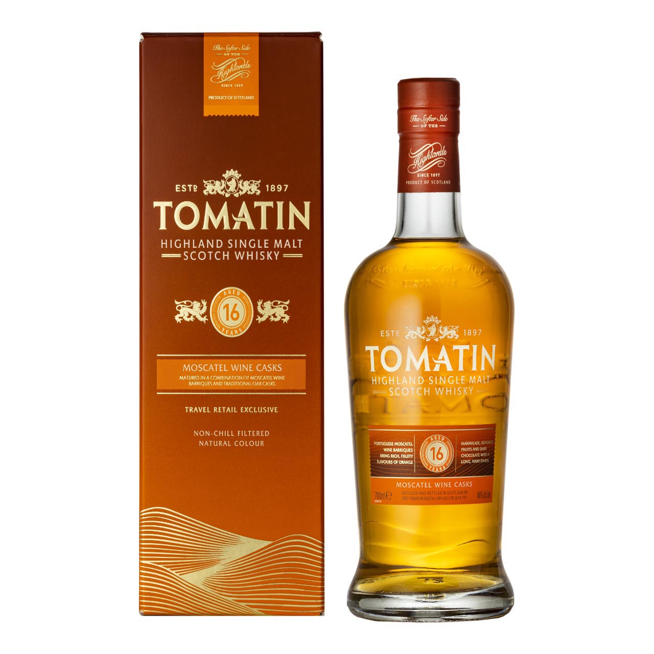 Tomatin 16 Jahre Moscatel Cask 46%vol. 0,7 Liter