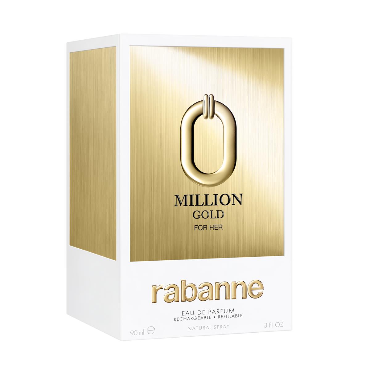 Paco Rabanne Million Gold for Her Eau de Parfum Refillable 90ml