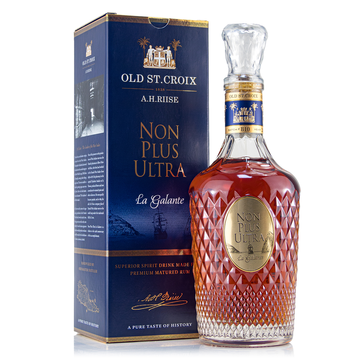 A.H. Riise Non Plus Ultra Old St.Croix La Galante 43%vol. 0,7 Liter
