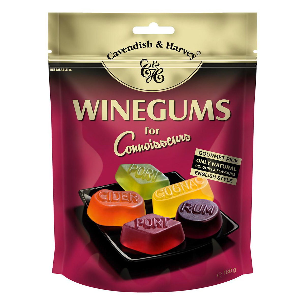 Cavendish & Harvey English Winegums for Connoisseurs 180g