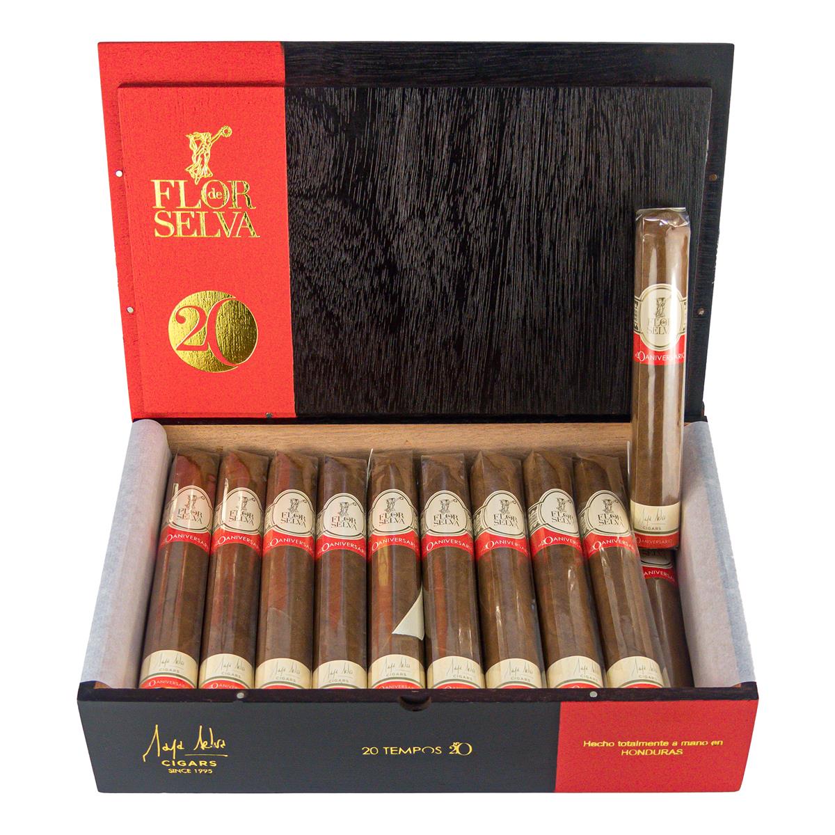 Flor de Selva Coleccion  Anniversary N°20 Tempo Robusto Grande 20er Flor de Selva Coleccion  Anniversary N°20 Tempo Robusto Grande 20er