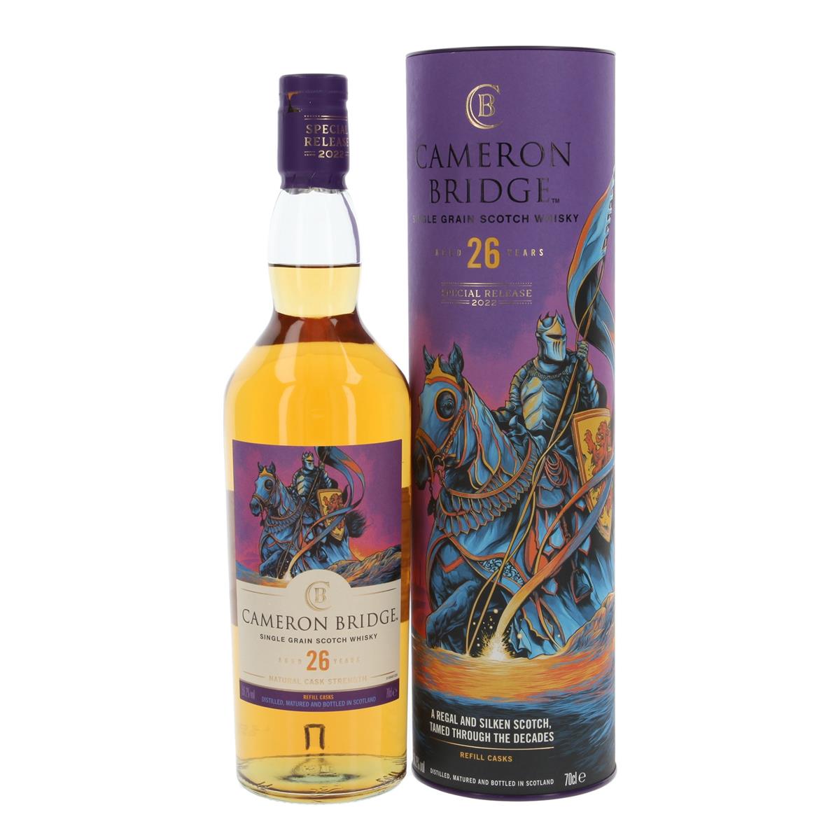 Cameronbridge 26 Years Diageo Special Releases 2022 0,7 Liter 56,2%vol. Cameronbridge 26 Years Diageo Special Releases 2022 0,7 Liter 56,2%vol.
