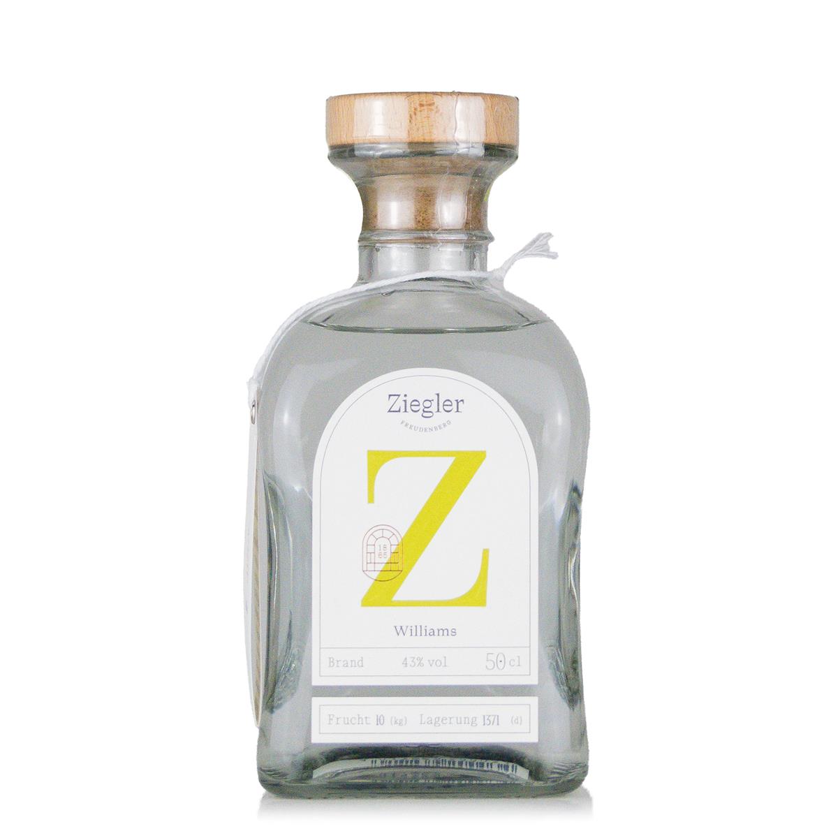 Ziegler Williams pear brandy 43%vol. 0.5 liter Ziegler Williams pear brandy 43%vol. 0.5 liter